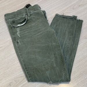 Express Olive Ankle legging Jeans